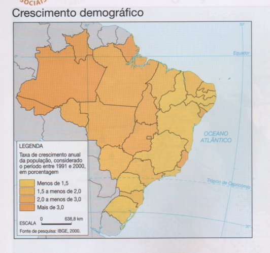 Professor Wladimir Geografia Brasil Dados E Textos Crescimento